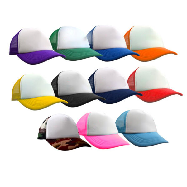 Gorras Trucker Combinadas Frente Blanco - Imagen 1