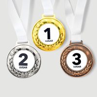 Medallas Metálicas - Oro, Plata y Bronce 68mm