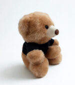 Osito de Peluche Grande Marrón con Camiseta Negra - Imagen 2
